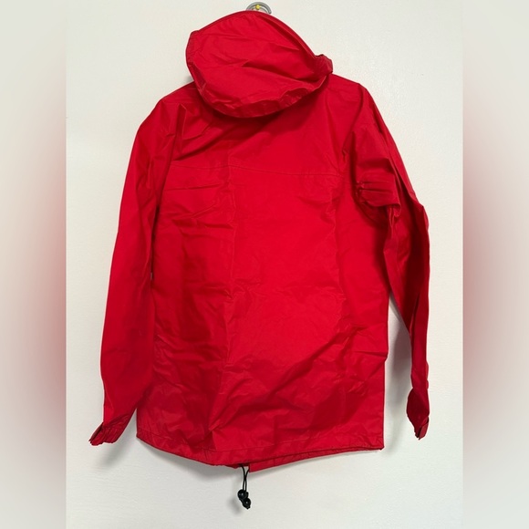 Men's Vintage 80's Patagonia Big Mountain Logo Red Hooded Rain Coat Jacket Sz M - Picture 5 of 6